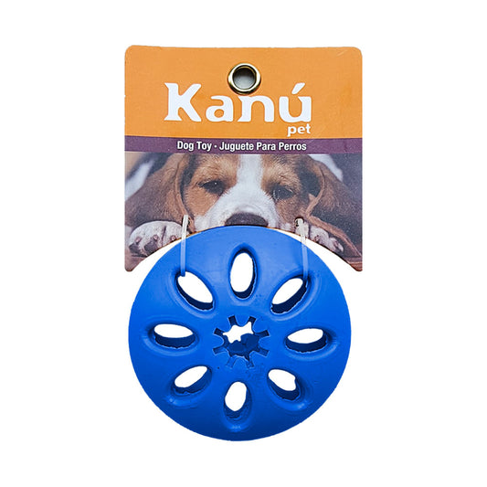 Juguete Porta Snack Redondo Azul Kanu para perro