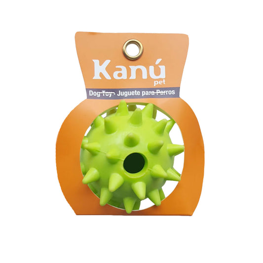Juguete Porta Snack Erizo Verde Kanu Pet para perro