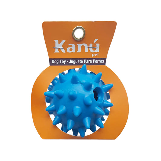 Juguete Porta Snack Erizo Azul Kanu Pet para perro