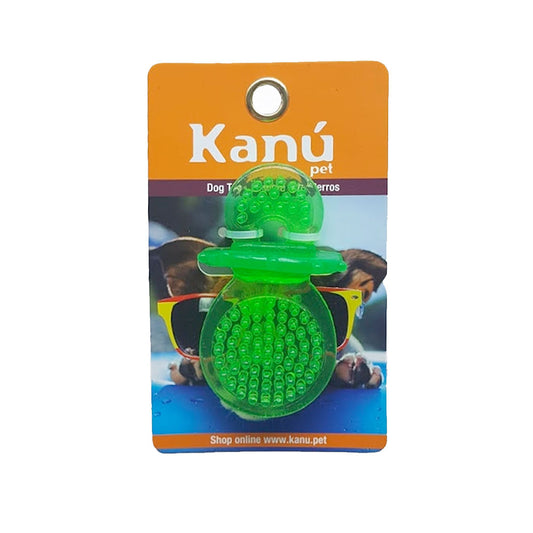 Juguete Chuppo De Rubber Verde Kanu para perro